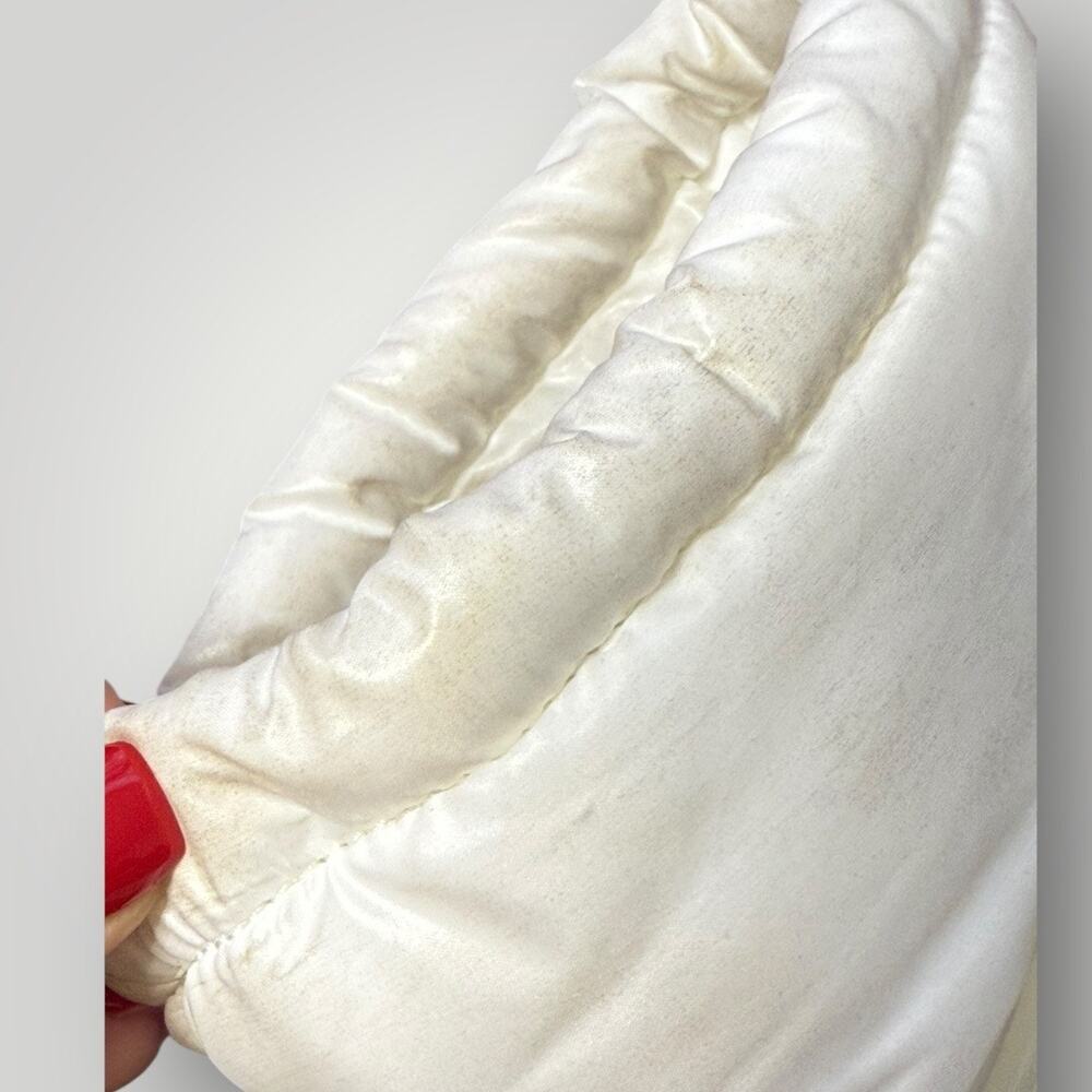 Moncler White Nylon and Leather Insolux Snow Boots Size 39 EU / 8 US - Picture 14 of 16